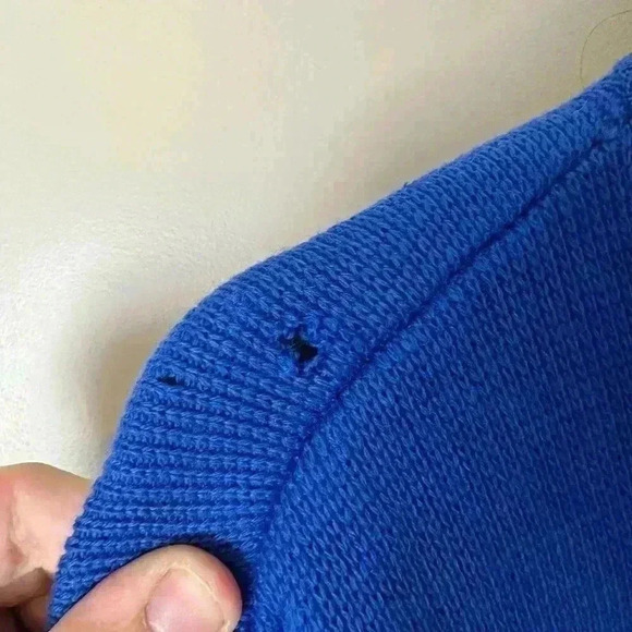 Vintage Tee Line Zip-up Wool Sweater Size XL - Picture 4 of 5